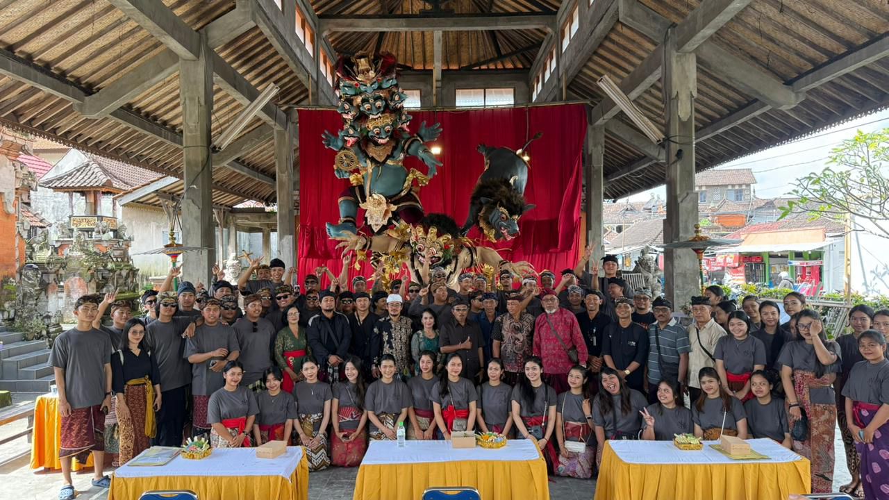 Penilaian Lomba Ogoh-Ogoh se-Kecamatan Sukawati yang di ikuti oleh STT Siladharma Br. Silakarang.